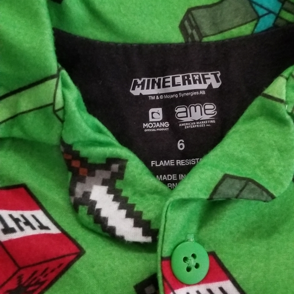 Boys Minecraft Pajama Set - Picture 4 of 9